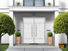 Front Exterior Prehung Steel Door | Stainless Inserts Modern Painted Door | Buy Doors Online