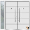 Front Exterior Prehung Steel Door | Stainless Inserts Modern Painted Door | Buy Doors Online