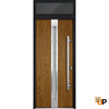 Front Exterior Prehung Steel Door | Stainless Inserts Modern Painted Door | Deux 1744