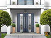 Front Exterior Prehung Steel Door | Stainless Inserts Modern Painted Door | Buy Doors Online