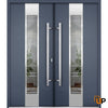 Front Exterior Prehung Steel Door | Stainless Inserts Modern Painted Door | Buy Doors Online