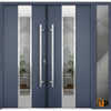 Front Exterior Prehung Steel Door | Stainless Inserts Modern Painted Door | Buy Doors Online