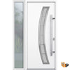 Front Exterior Prehung Steel Door | Stainless Inserts Single Modern Painted Door | Buy Doors Online