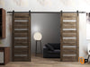 Sturdy Barn Door with Frosted Glass | Solid Panel Interior Doors | Quadro 4445