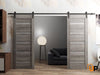 Sturdy Barn Door with Frosted Glass | Solid Panel Interior Doors | Quadro 4445
