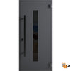 Front Exterior Prehung Steel Door | Entry Metal Modern Painted Door "80 "96 | Ronex 0130