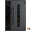 Front Exterior Prehung Steel Door | Entry Metal Modern Painted Door "80 "96 | Ronex 0130