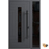 Front Exterior Prehung Steel Door | Entry Metal Modern Painted Door "80 "96 | Ronex 0130