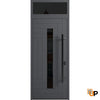 Front Exterior Prehung Steel Door | Entry Metal Modern Painted Door "80 "96 | Ronex 0130