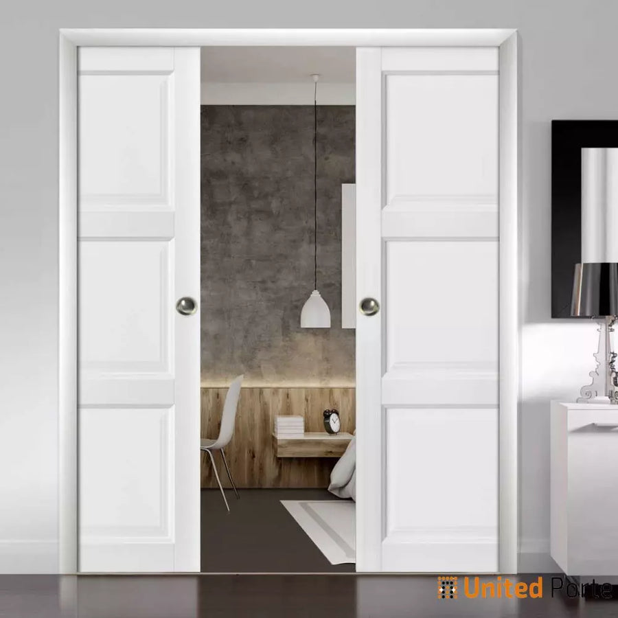 French Pocket Door with Hardware | Solid Wood Interior Sturdy Doors | Lucia 2661