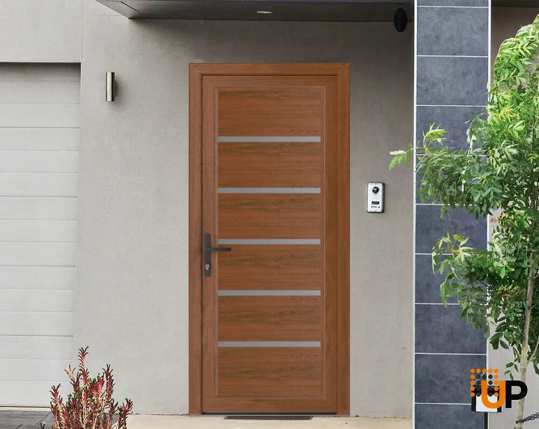 Front Exterior Prehung Metal-Plastic Door | Manux 8415