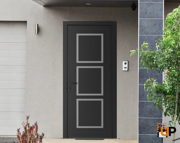 Front Exterior Prehung Metal-Plastic Door | Manux 8661