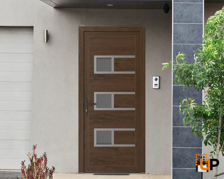 Front Exterior Prehung Metal-Plastic Door | Manux 8933