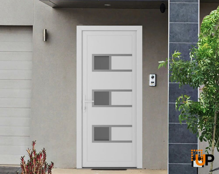 Front Exterior Prehung Metal-Plastic Door | Manux 8933