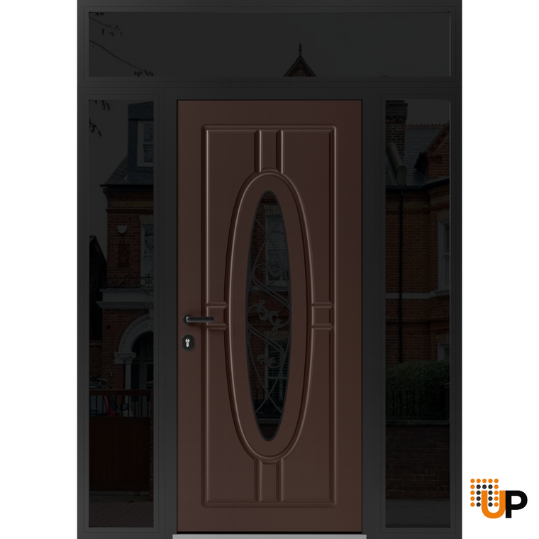 Front Exterior Prehung Metal-Plastic Door | Ronex 1277