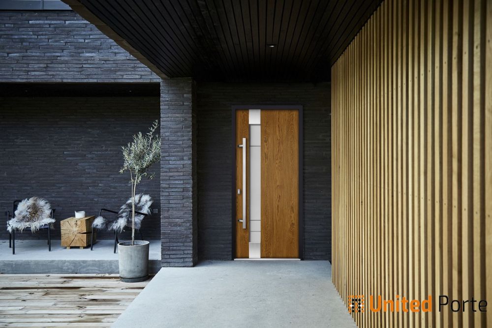 Front Exterior Prehung Steel Door | Single Modern Painted Door | Deux 1713