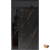 Front Exterior Prehung Steel Door | Dekton 0118 Natural Noir | Entry Metal Modern Painted | Buy Doors Online