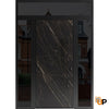 Front Exterior Prehung Steel Door | Dekton 0118 Natural Noir | Entry Metal Modern Painted | Buy Doors Online