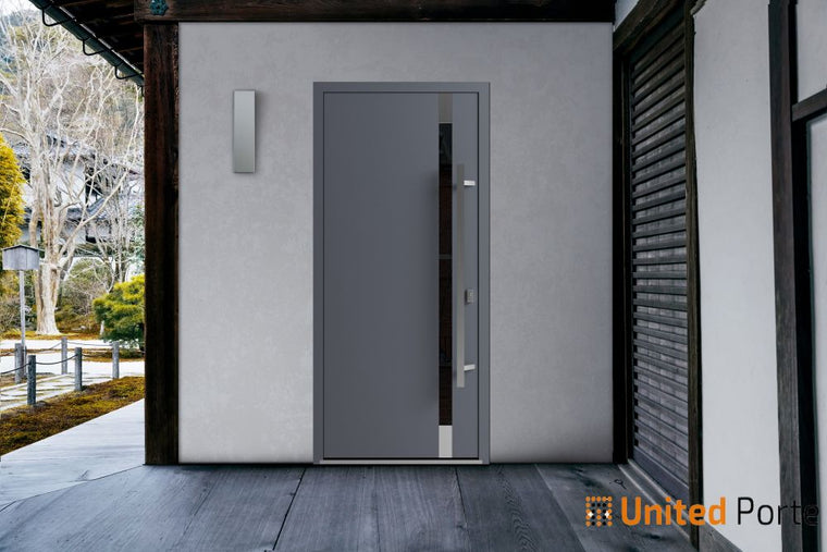 Front Exterior Prehung Steel Door | Entry Metal Modern Painted Door | Ronex 1011