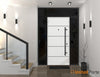 Front Exterior Prehung Steel Door | Entry Metal Modern Painted Door | Deux 6683