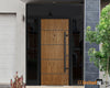 Front Exterior Prehung Steel Door | Entry Metal Modern Painted Door | Deux 6683