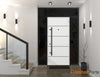 Front Exterior Prehung Steel Door | Entry Metal Modern Painted Door | Deux 6683