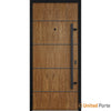 Front Exterior Prehung Steel Door | Entry Metal Modern Painted Door | Deux 6683