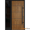 Front Exterior Prehung Steel Door | Entry Metal Modern Painted Door | Deux 6683