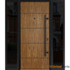 Front Exterior Prehung Steel Door | Entry Metal Modern Painted Door | Deux 6683