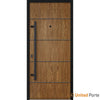 Front Exterior Prehung Steel Door | Entry Metal Modern Painted Door | Deux 6683