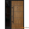 Front Exterior Prehung Steel Door | Entry Metal Modern Painted Door | Deux 6683