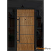 Front Exterior Prehung Steel Door | Entry Metal Modern Painted Door | Deux 6683