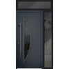 Front Exterior Prehung Steel Door | Stainless Inserts Single Modern Painted Doors | Buy Doors Online