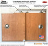 Sliding Closet Bypass Door with Decorative Panels | Wood Solid Bedroom Wardrobe Doors | Buy Doors Online