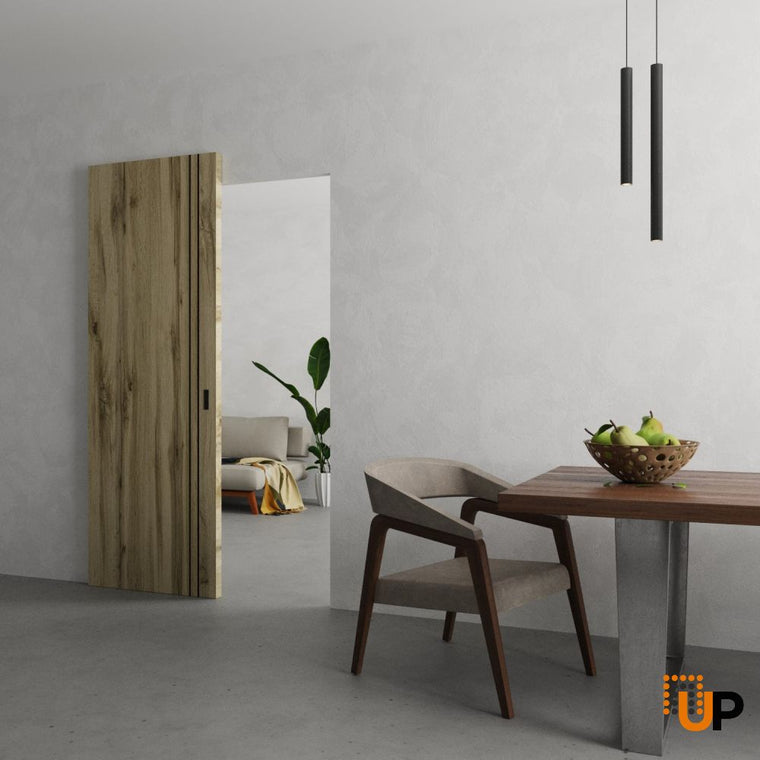 Hidden Barn  | Sturdy Finished Flush Modern Doors | Magic Concealed Sliding  | Planum 0016