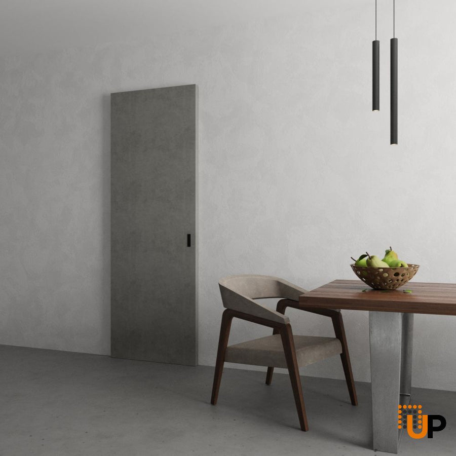 Hidden Barn Door with Black Edges | Planum 0010