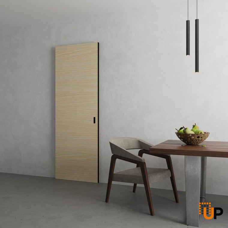 Hidden Barn Door with Black Edges | Planum 0010