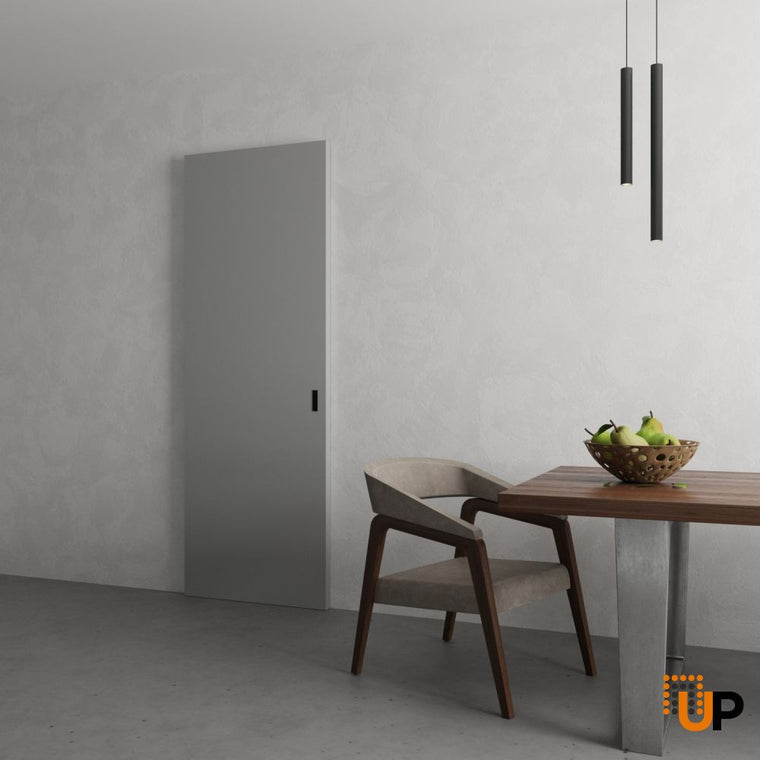 Hidden Barn Door with Black Edges | Planum 0010