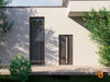Front Exterior Aluminum Door with Hidden Handle | Prehung Entry Steel Metal Modern Painted Door | Hiddex 0155