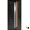 Front Exterior Aluminum Door with Hidden Handle | Prehung Entry Steel Metal Modern Painted Door | Hiddex 0155