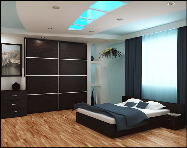 Nova Sliding Closet Doors - Style 01 | Panel Door | Prestige Brown