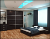 Nova Sliding Closet Doors - Style 01 | Panel Door | Prestige Brown