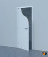 Fire-rated 90 Min Interior Door | Single Flush Panel Metal Frame Handle | 1888