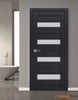 Interior Solid French Swing Door with Frosted Glass | Bathroom Bedroom Sturdy Doors | Buy Doors Online