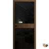 Invisible Solid Hidden Door with Handle | Sahara Black with Silver Hidden Frame | Modern Frameless Doors | Buy Doors Online