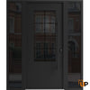 Front Exterior Prehung Aluminum Door | Entry Steel Metal Classic Painted Door |  Iron 0101