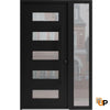 Front Exterior Prehung Aluminum Door | Entry Steel Metal Classic Painted Door |  Iron 0255