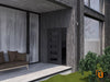 Front Exterior Prehung Aluminum Door | Entry Steel Metal Classic Painted Door |  Iron 0255