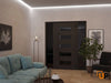 Front Exterior Prehung Aluminum Door | Entry Steel Metal Classic Painted Door |  Iron 0255