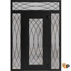 Front Exterior Prehung Aluminum Door | Entry Steel Metal Classic Painted Door |  Iron 1600